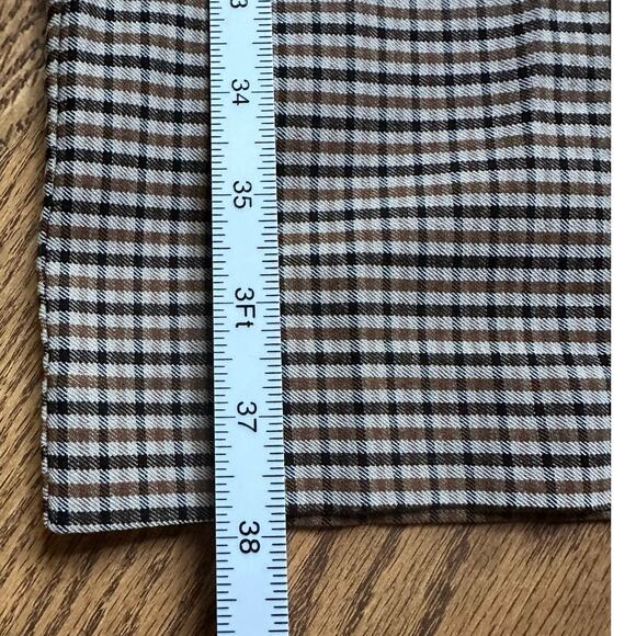Anne Klein Small Brown Black Fall Checked Plaid Classic Equestrian Preppy Pants - Picture 7 of 7